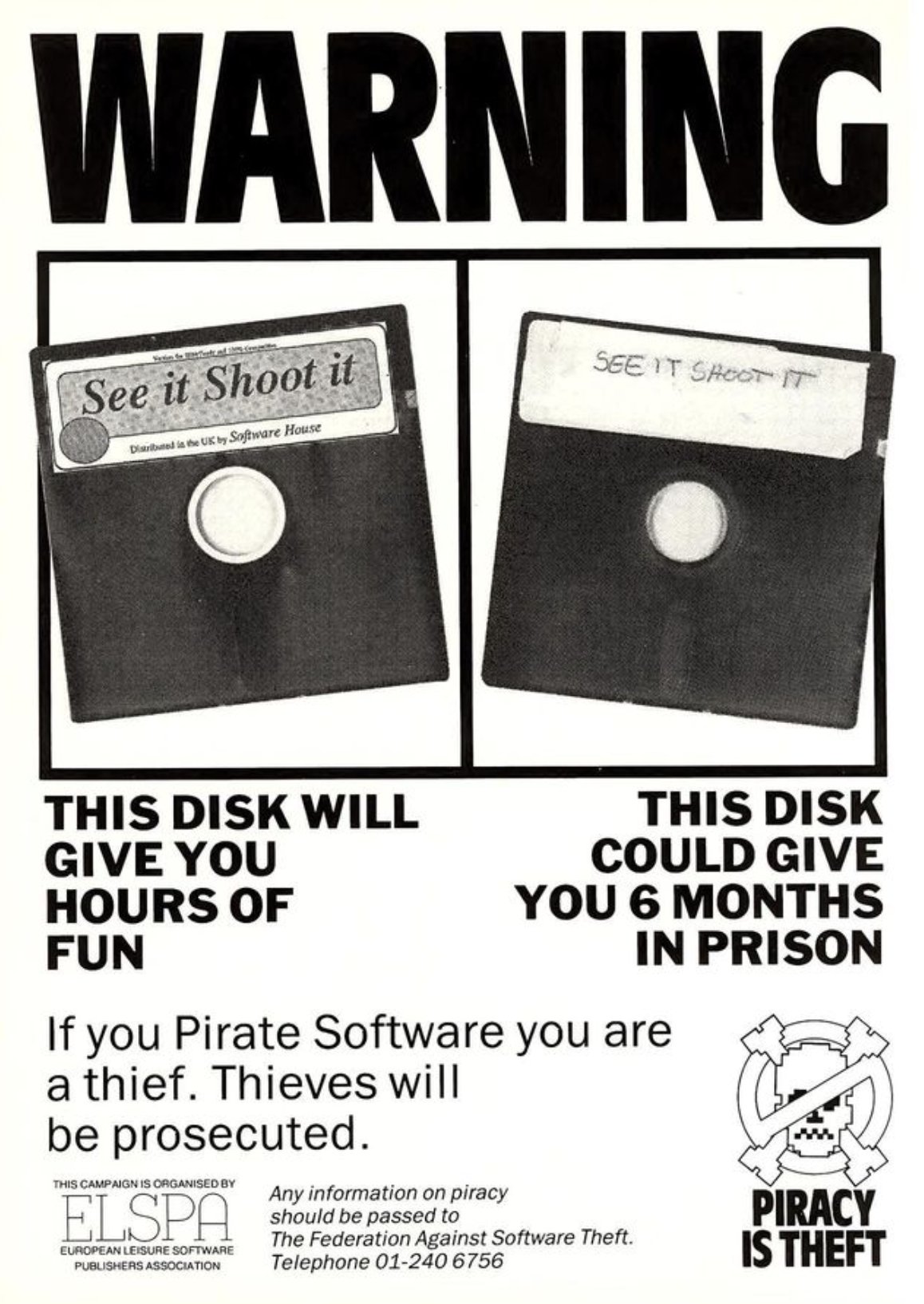 Warning (British anti-piracy advert, 1990)