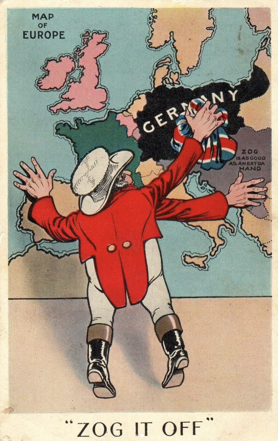 Zog it off (British postcard, 1915)