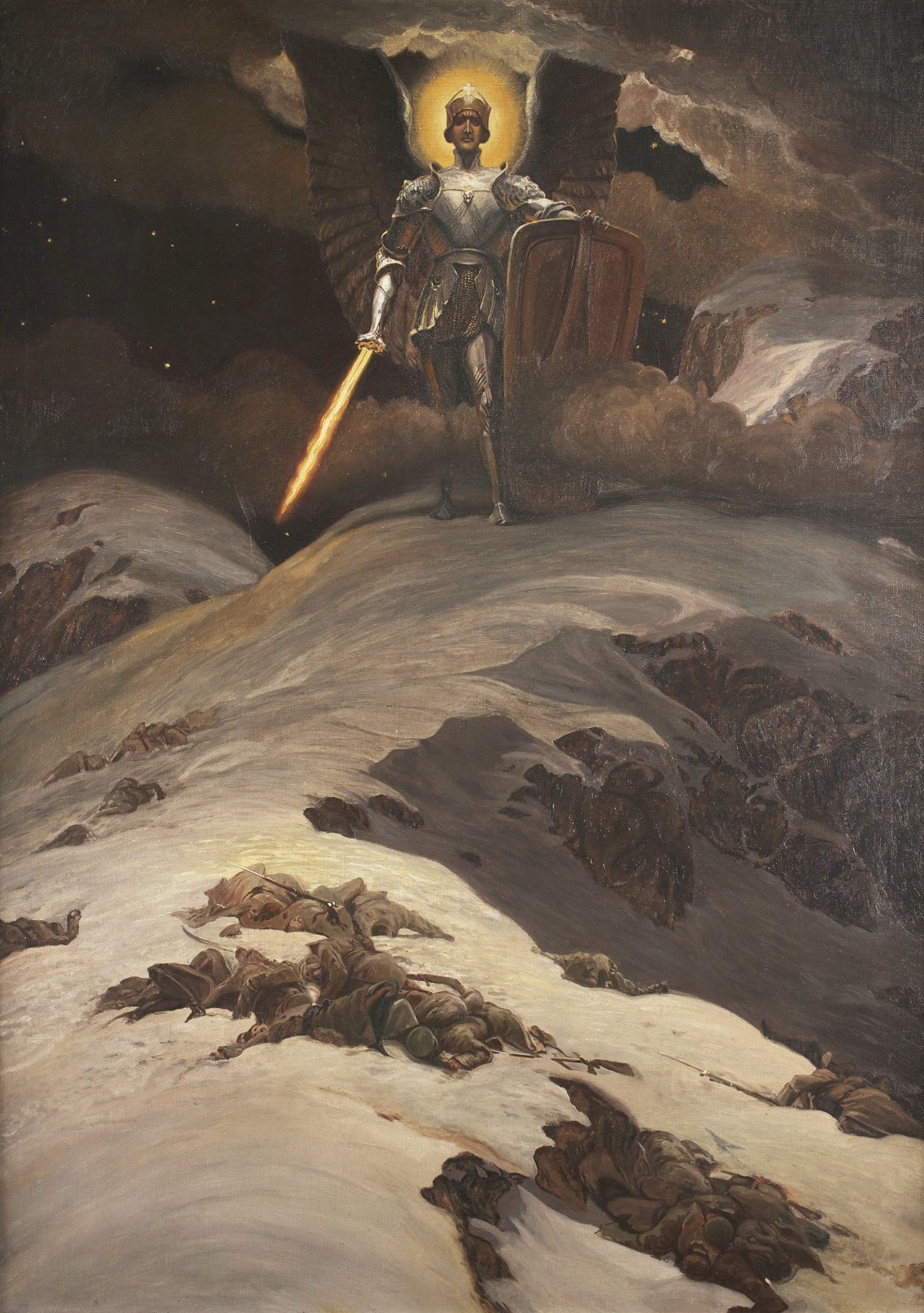 Karpathenwacht (Carpathian watch, Austrian painting, 1915)