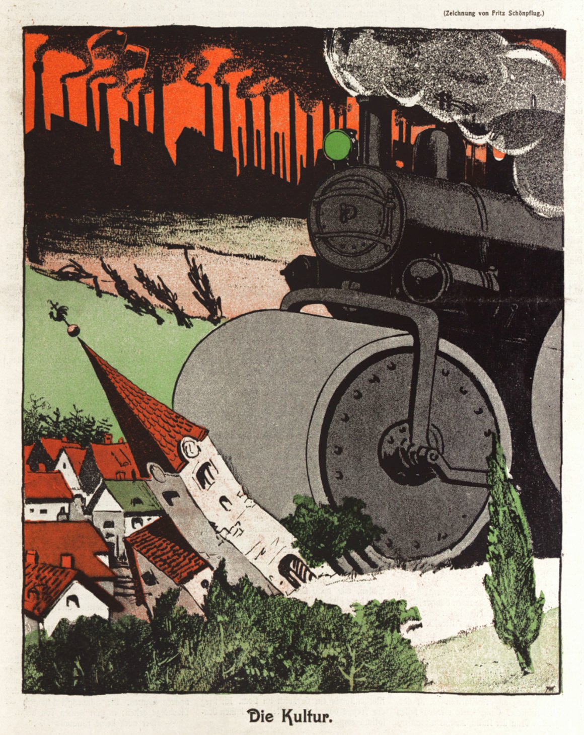 Culture (Austrian illustration, 1909)