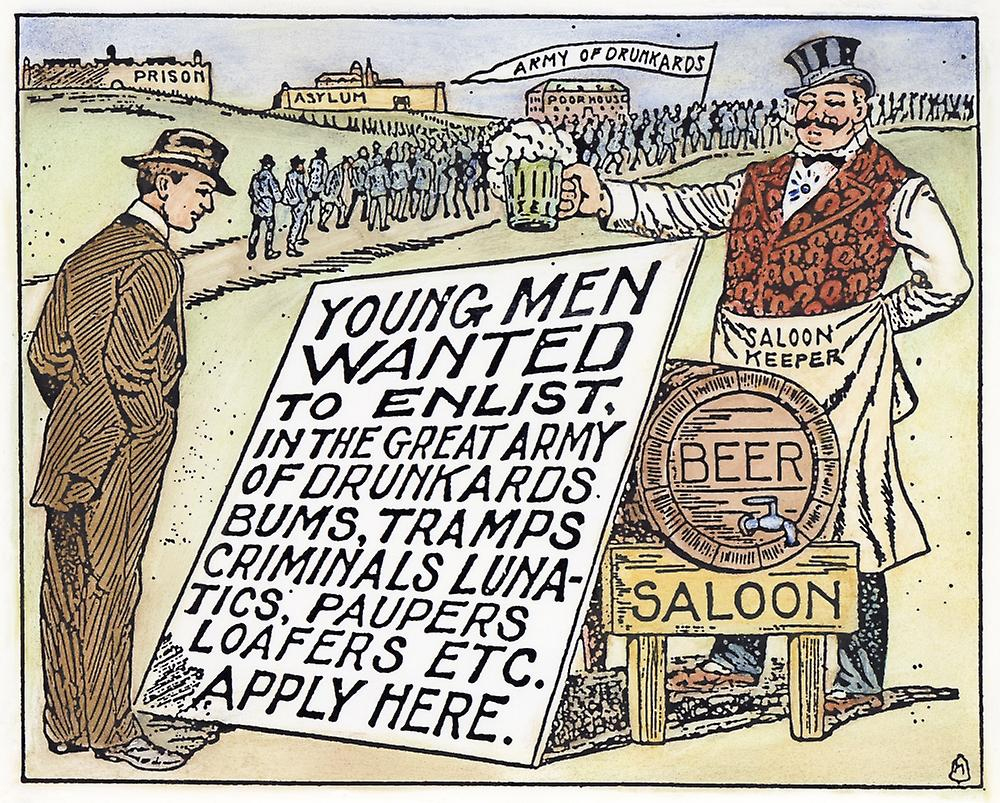 Young men wanted to enlist (American postcard, 1915)