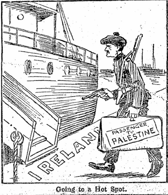 Going to a Hot Spot (Irish cartoon, 1922)