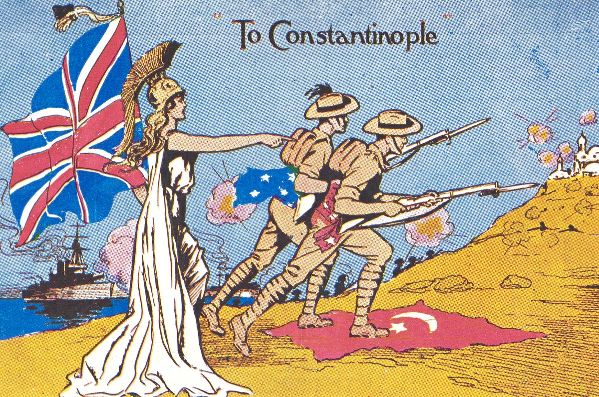 To Constantinople (Australian postcard, ca. 1915-16)