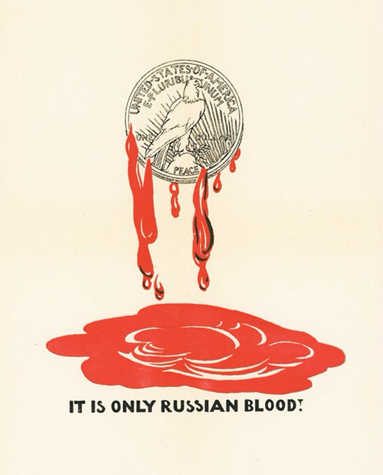 It is only Russian blood! (White Russian leaflet, 1928)